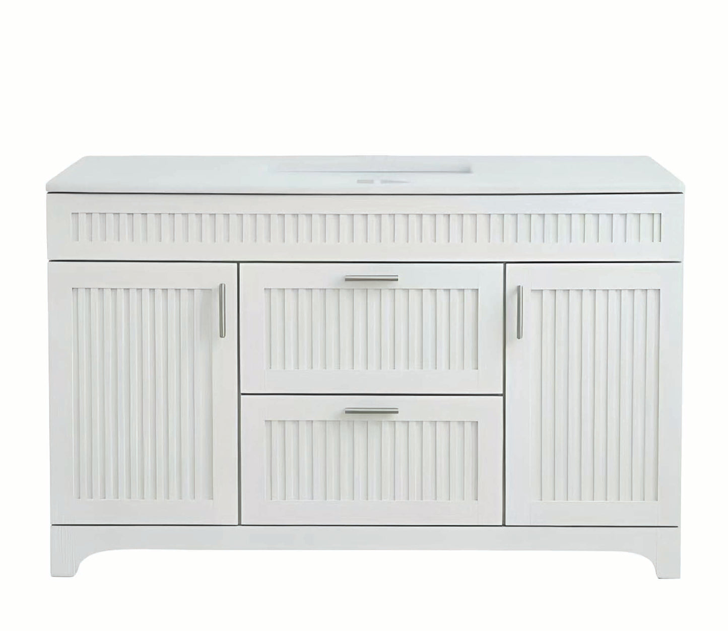 Vanity 48 in 2 Drawers 2 Doors With Countertop 2 Colors