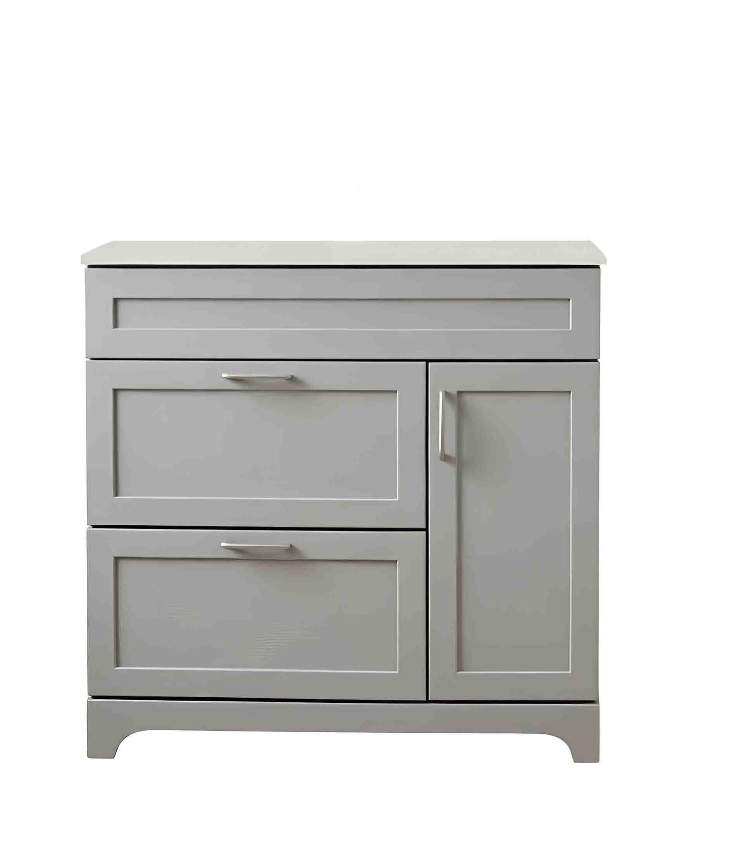 Vanity 36 in 2 Drawers 1 Door  With Countertop 3 Colors