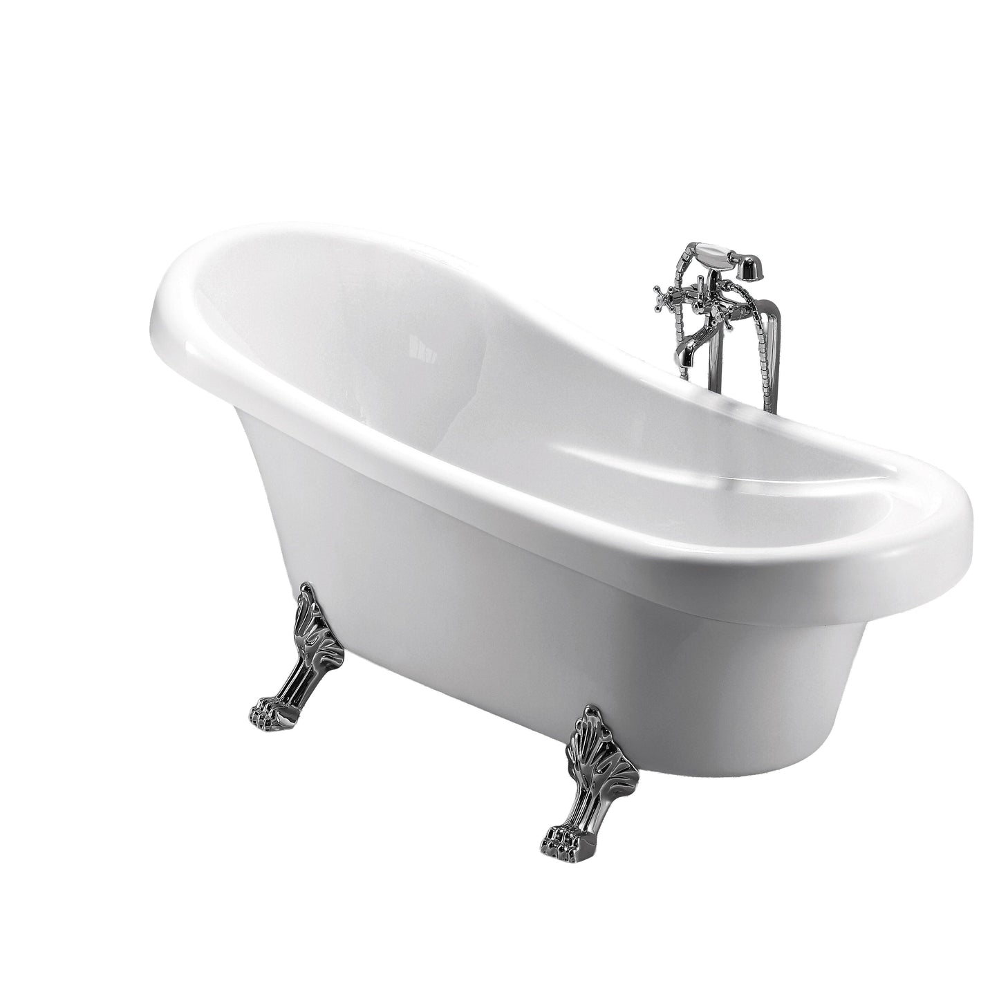 Baignoire autoportante Dimensions : 59 x 31 ¼ x 31 po (1 500 x 795 x 785 mm)
