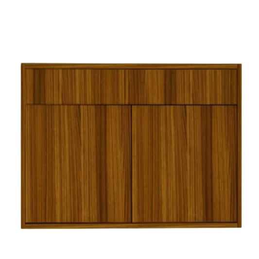 Meuble-lavabo suspendu Hot Cinnamon de 40 po à 2 portes avec comptoir