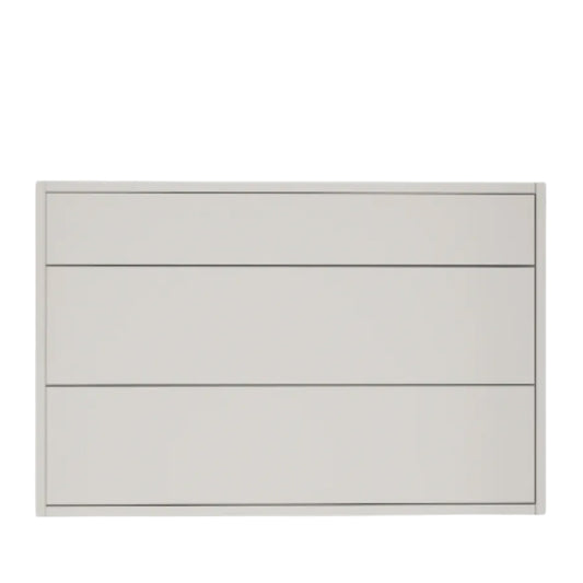 Meuble-lavabo blanc brillant de 40 po suspendu à 2 tiroirs avec comptoir