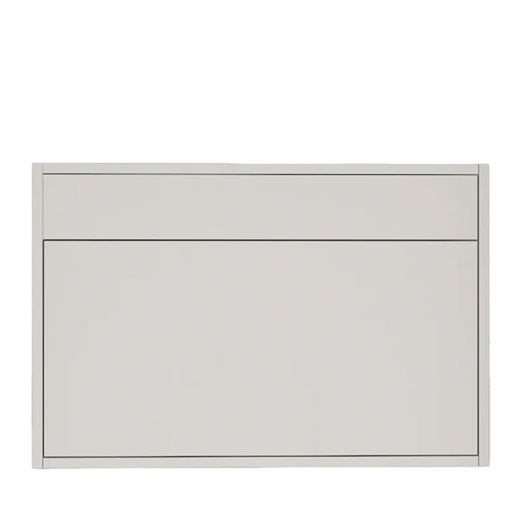 Meuble-lavabo suspendu blanc brillant de 40 po avec 1 tiroir et comptoir