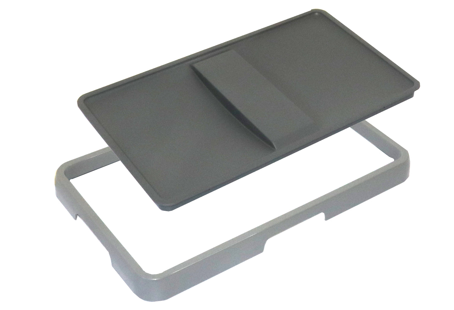 Poubelle coulissante WRB 18 pouces 70L 2 bacs anthracite