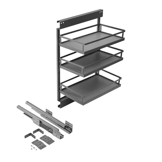 Coulissant étroit Diamond 12" (300mm) 3 tablettes