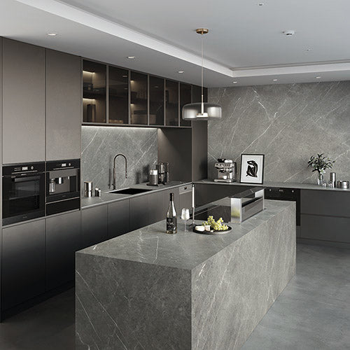Dalle en porcelaine Teracanto - Pietra Gray 12mm 126x63