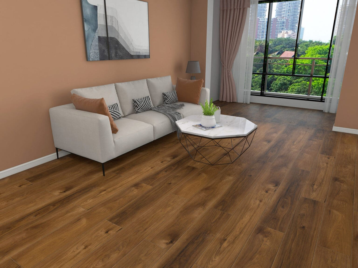 Laminate Flooring Collection Hydroplank 6.5x48 in 12 mm 6 Colors