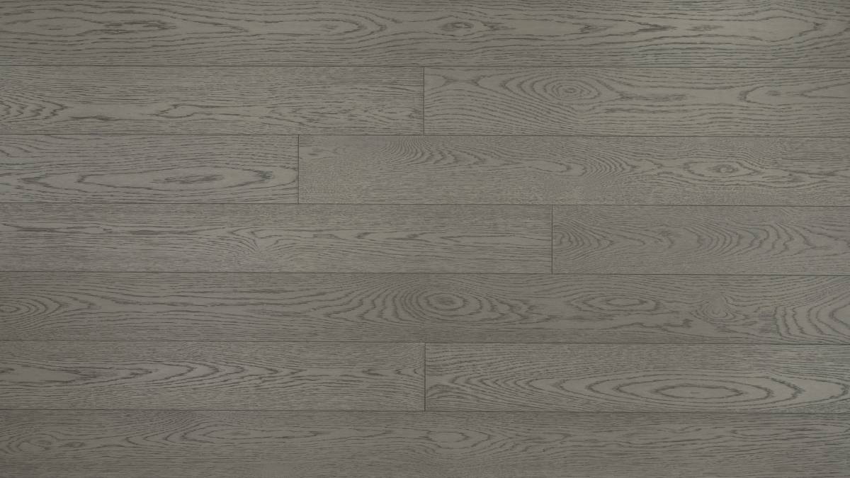 Plancher en bois d'ingénierie Chêne blanc d'Amérique Oak 5 Collection Smoke Grey Click