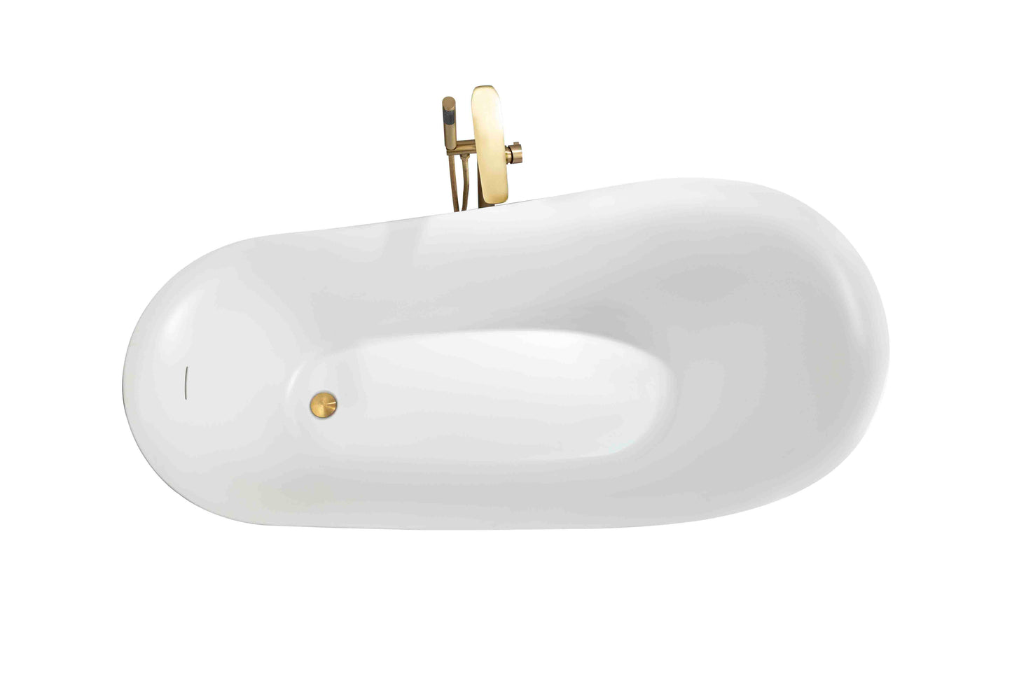Freestanding Bathtub, White Size : 67×31½×31½ in (1700×800×800mm)