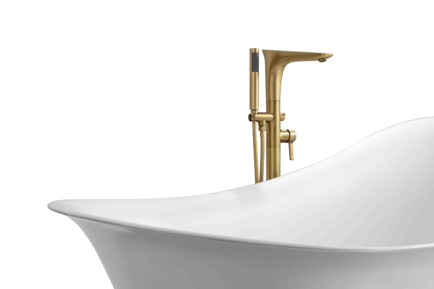 Freestanding Bathtub, White Size: 59×29½×31½ in (1500×750×800mm)