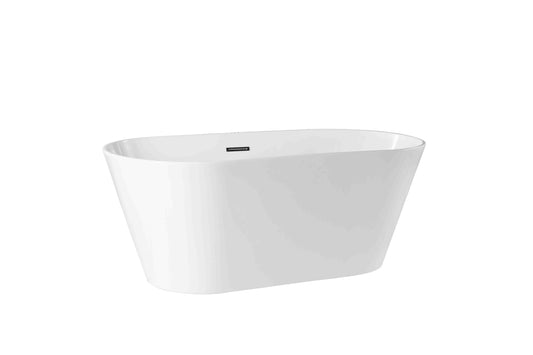 Freestanding Bathtub, White Size: 59×29½×22-4/5 in  (1500×750×580mm)