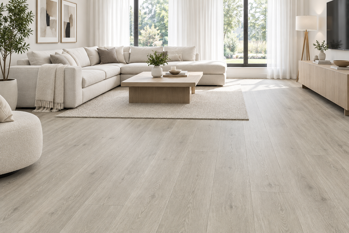 Plancher de  vinyle SPC click 7 mm, 7x60 Collection, disponible en 1 taille, 6 couleurs et 1 finition.