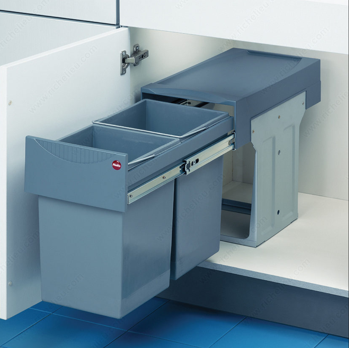 Poubelle coulissante robuste TANDEM 