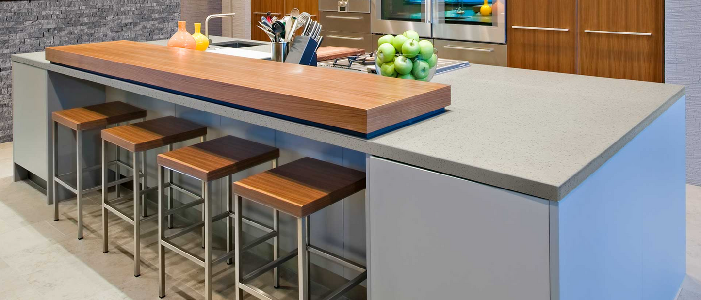 Countertop Quartz 2cm - 3cm Bianco Pepper MSI