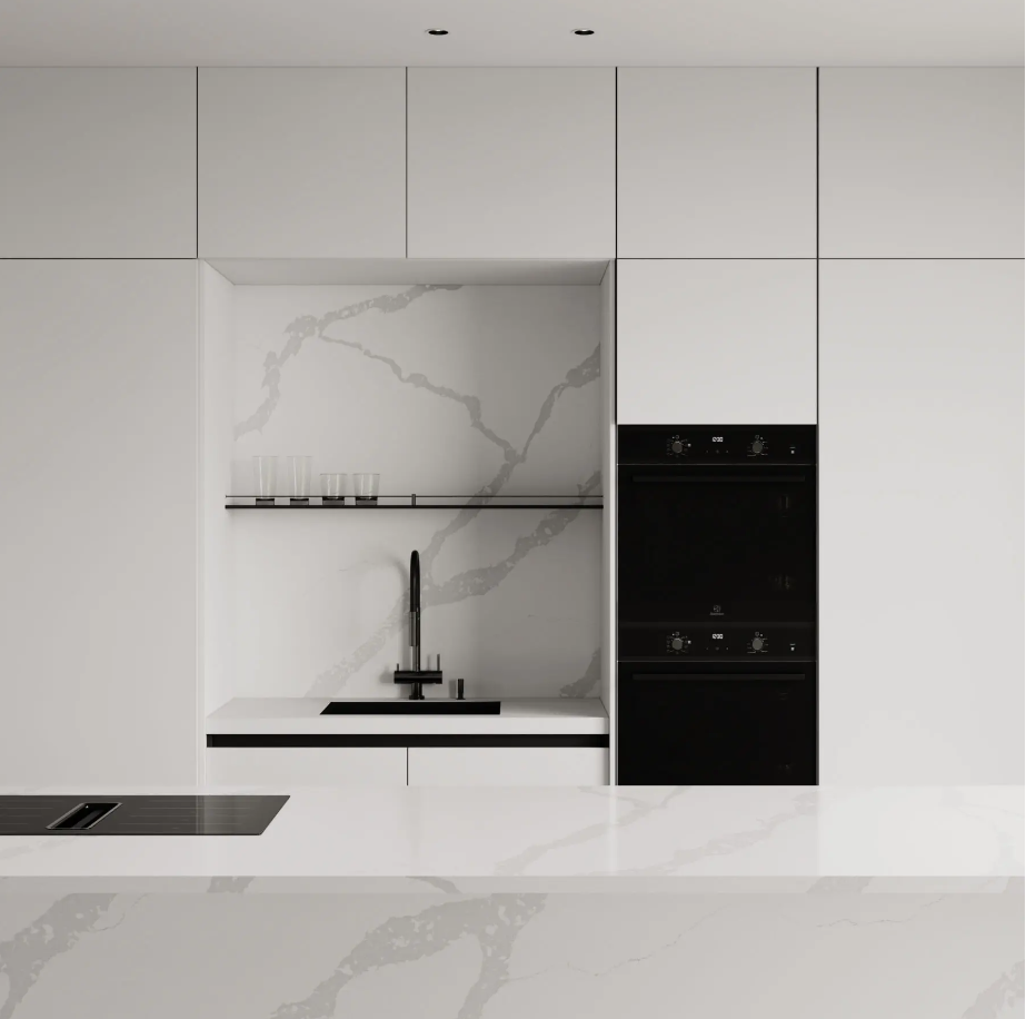 comptoir en Quartz 2 cm - 3 cm TCE 2038 Classic Calacatta 63 x 126 po
