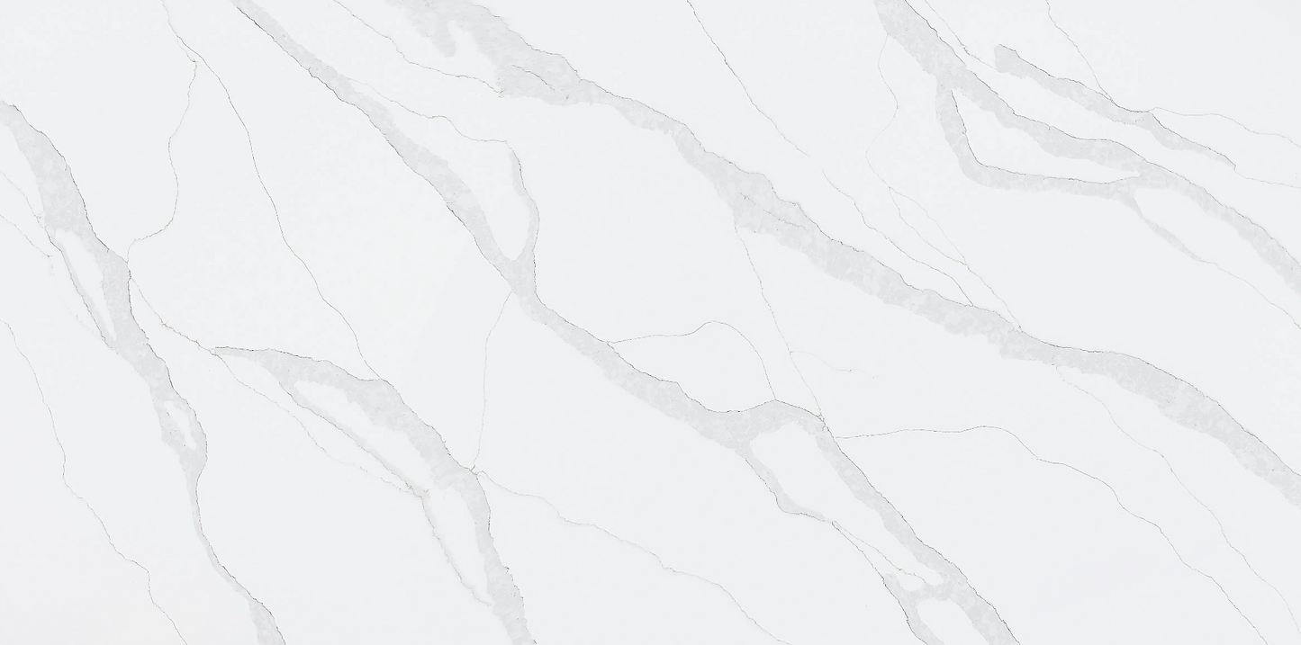 Countertop Quartz 2cm - 3cm TCE 4028 Ice River 63x126 in