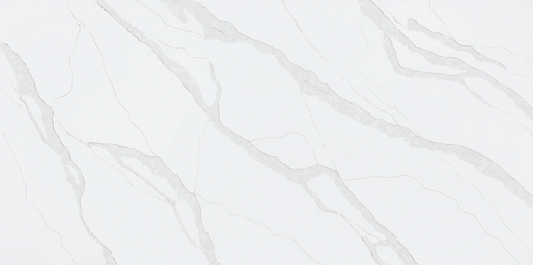comptoir en Quartz 2 cm - 3 cm TCE 4028 Ice River 63 x 126 po