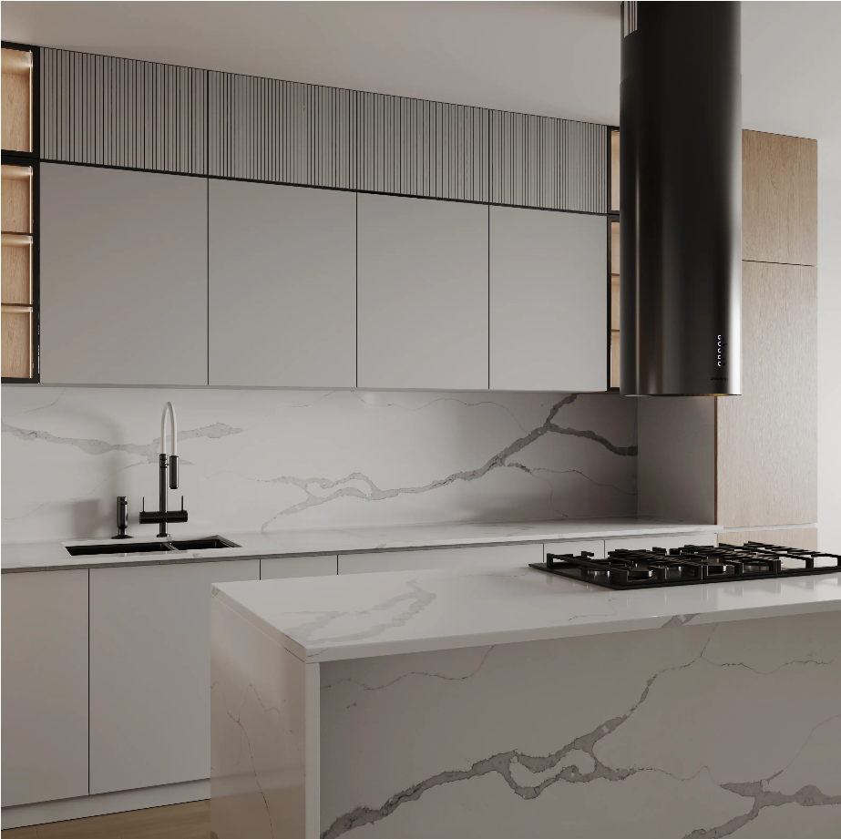 Countertop Quartz 2cm - 3cm TCE 4023 Estuary 63x126 in