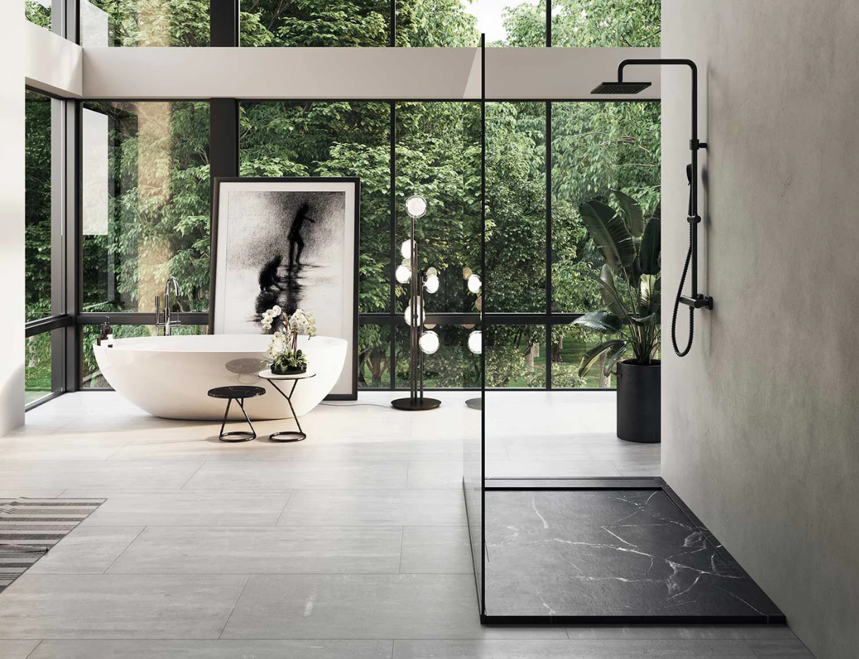 Base de douche RIOSTONE 60x36 Marquina