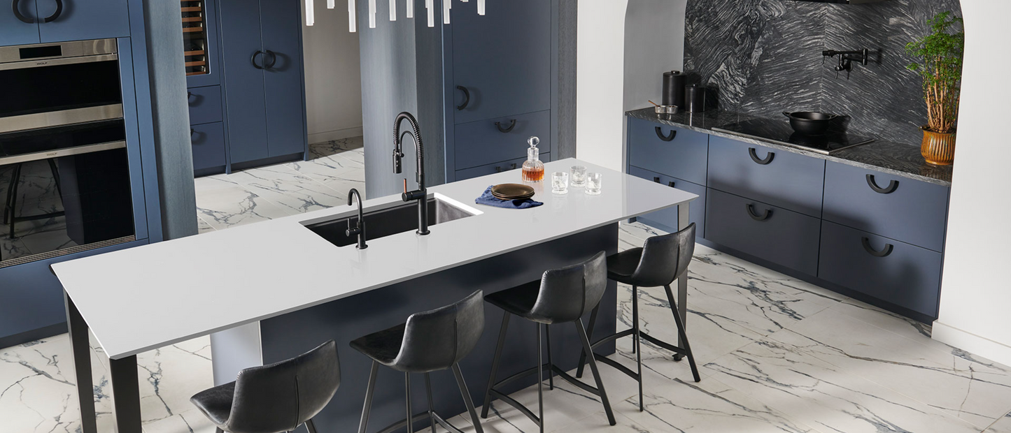 Countertop Quartz 2cm - 3cm Stellar White MSI
