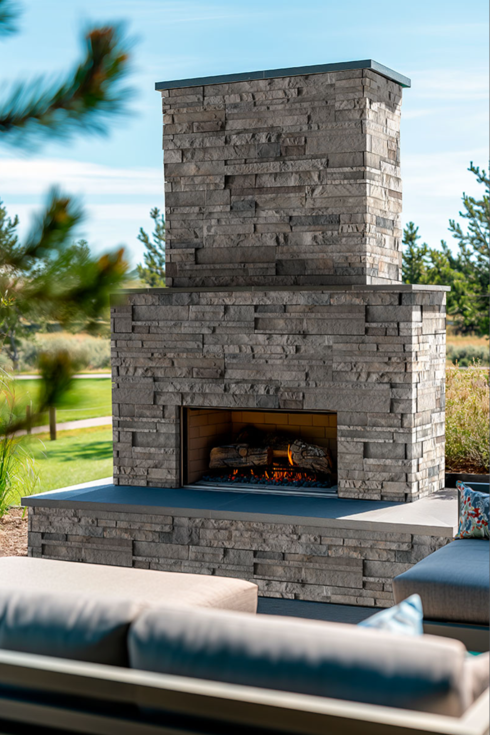 Terrado Collection Ashbury Shadow Stacked Stone Flats