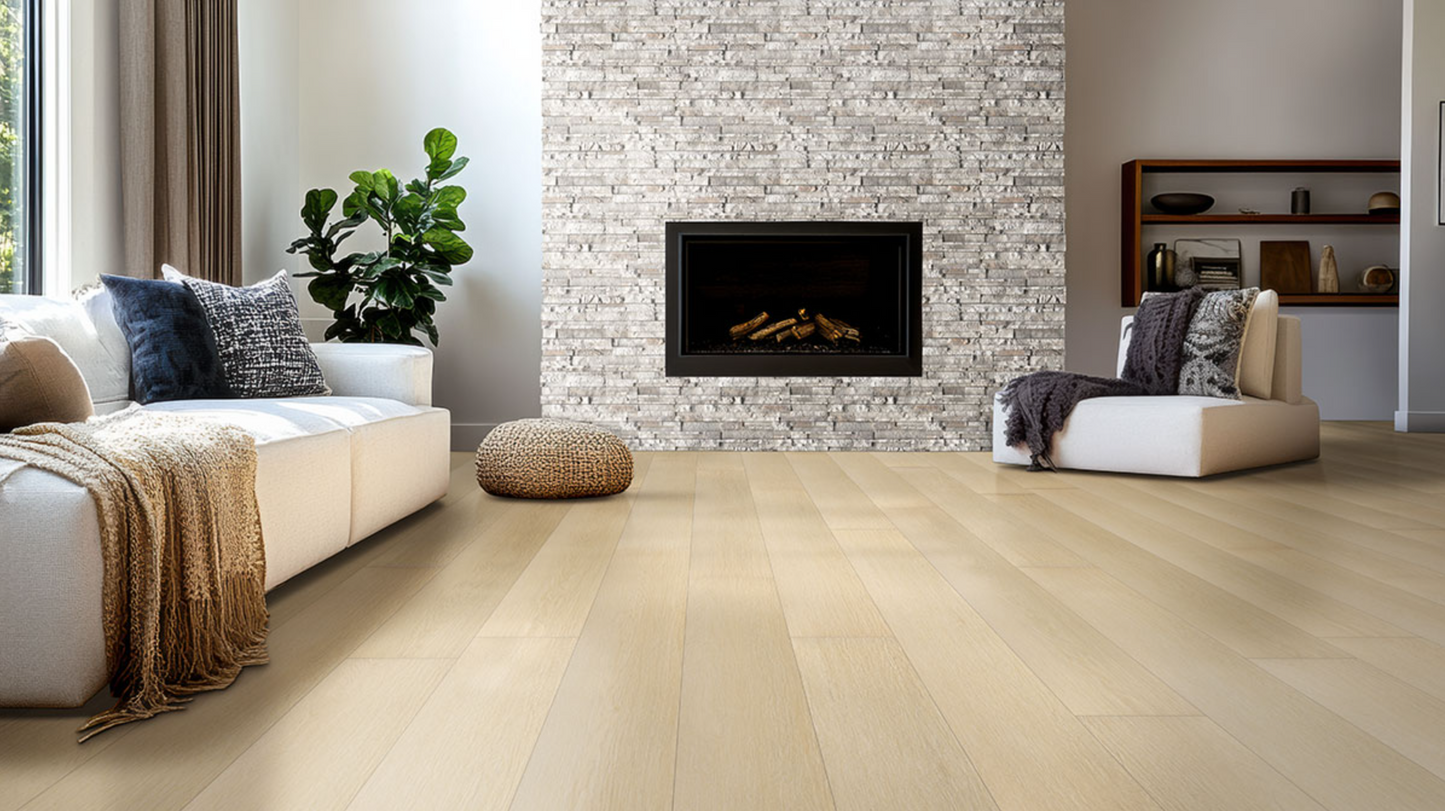 Terrado Collection Danbury White Stacked Stone Flats