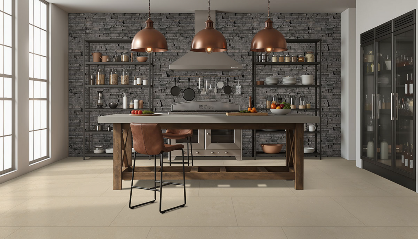 Terrado Collection Sandown Silver Stacked Stone Flats