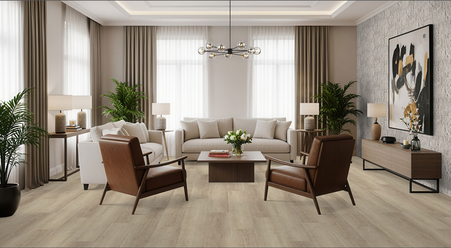 La pierre empilée Terrado Collection Cottonwood White  (panneaux plats)