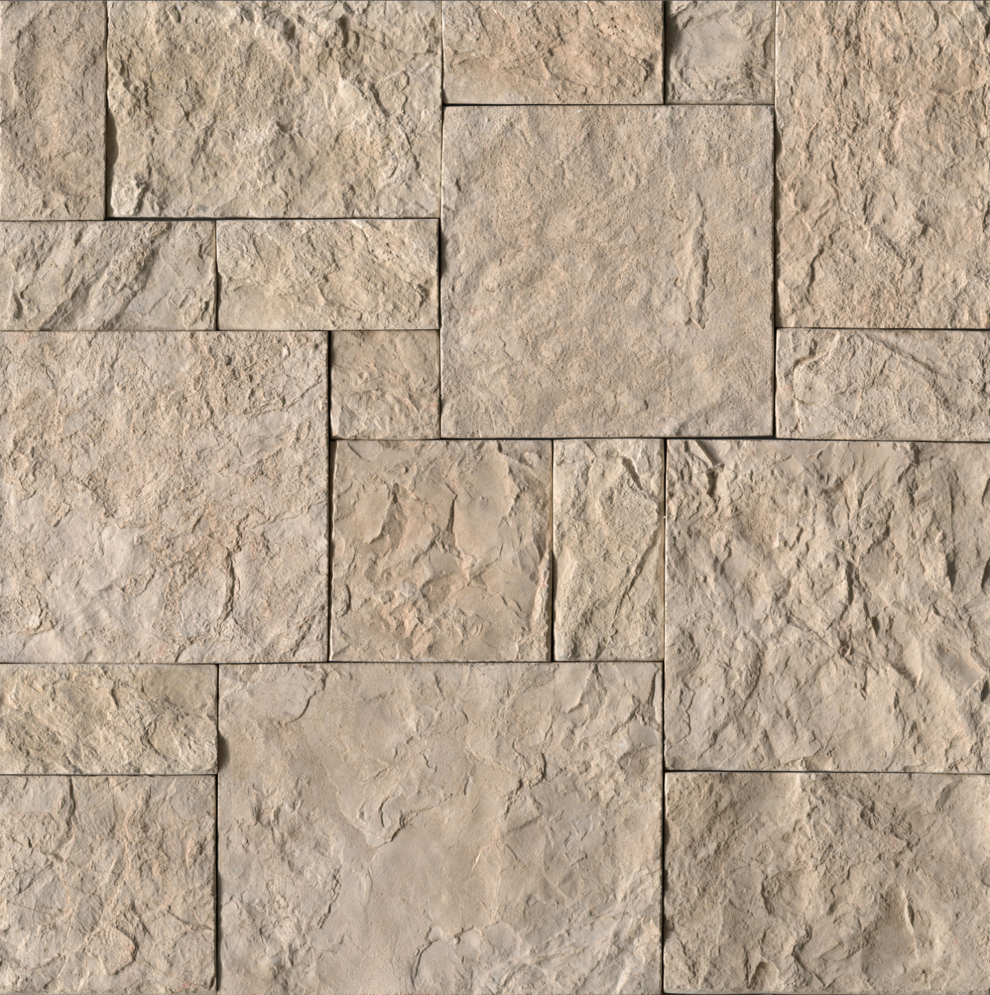 La pierre empilée Terrado Collection Oakwood Beige (panneaux plats)