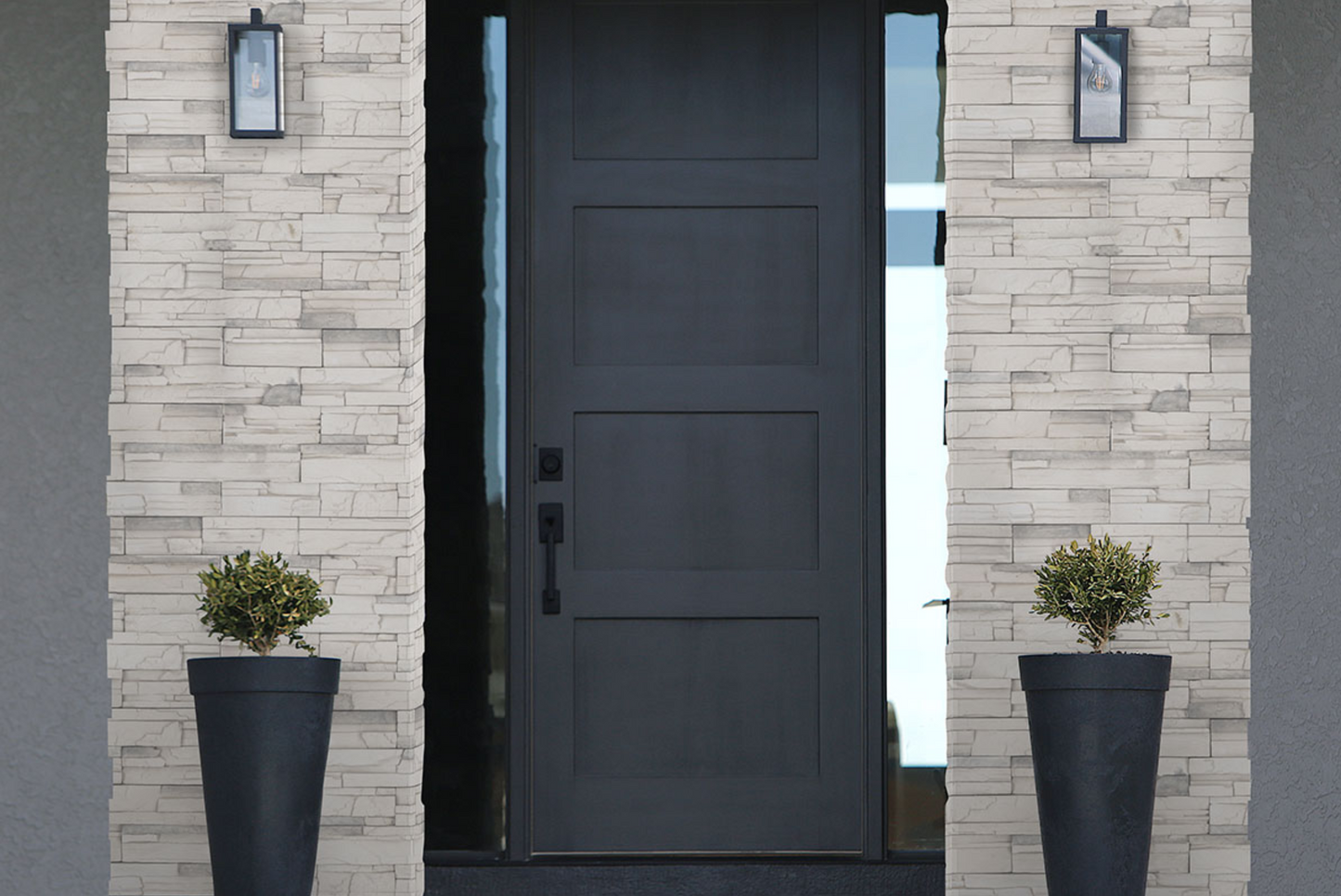 La pierre empilée Terrado Collection Copen Snow (panneaux plats)