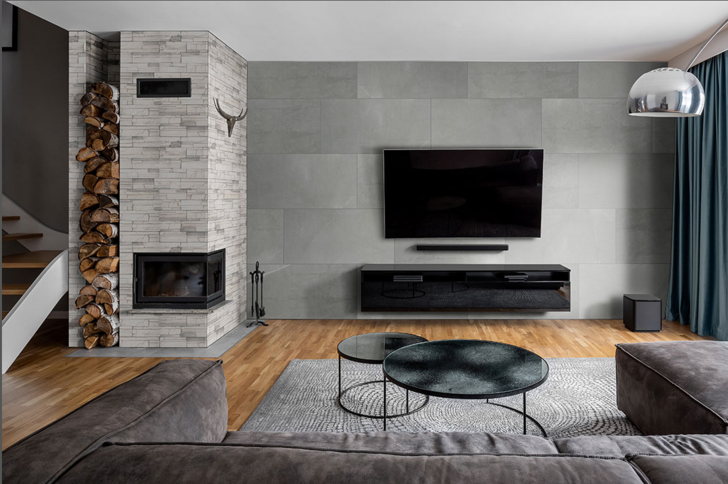 La pierre empilée Terrado Collection Copen Snow (panneaux plats)