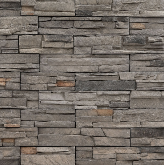 Terrado Collection Denali Gray Stacked Stone Flats