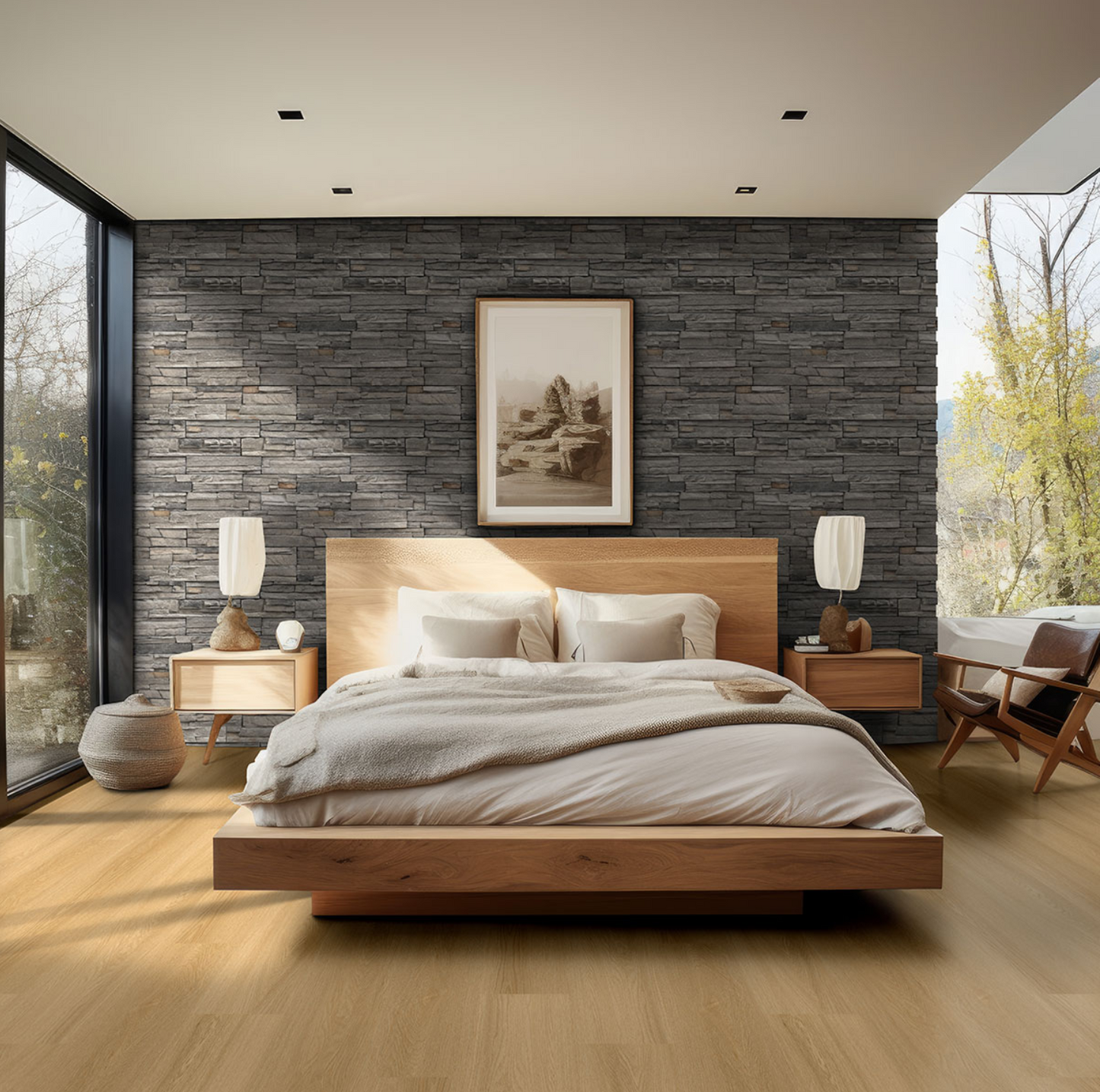 Terrado Collection Denali Gray Stacked Stone Flats