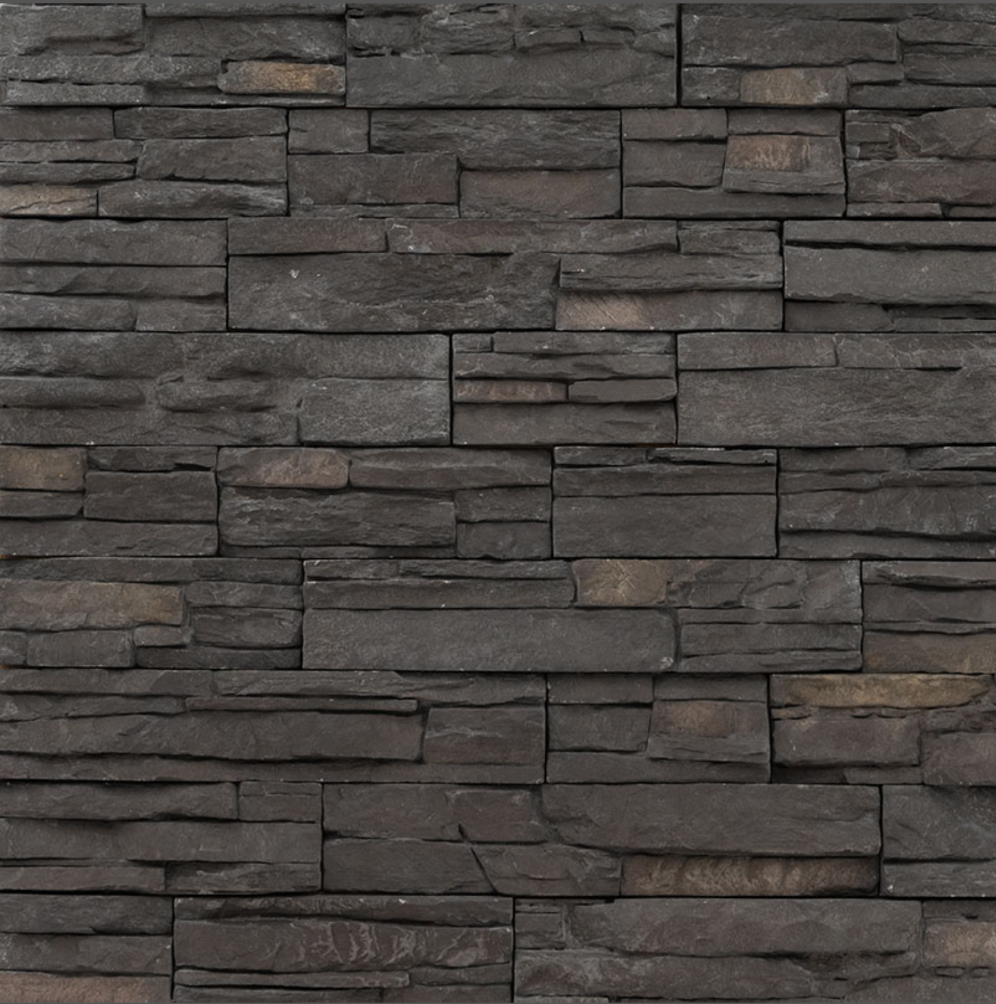 Terrado Collection Denali Anthracite Stacked Stone Flats