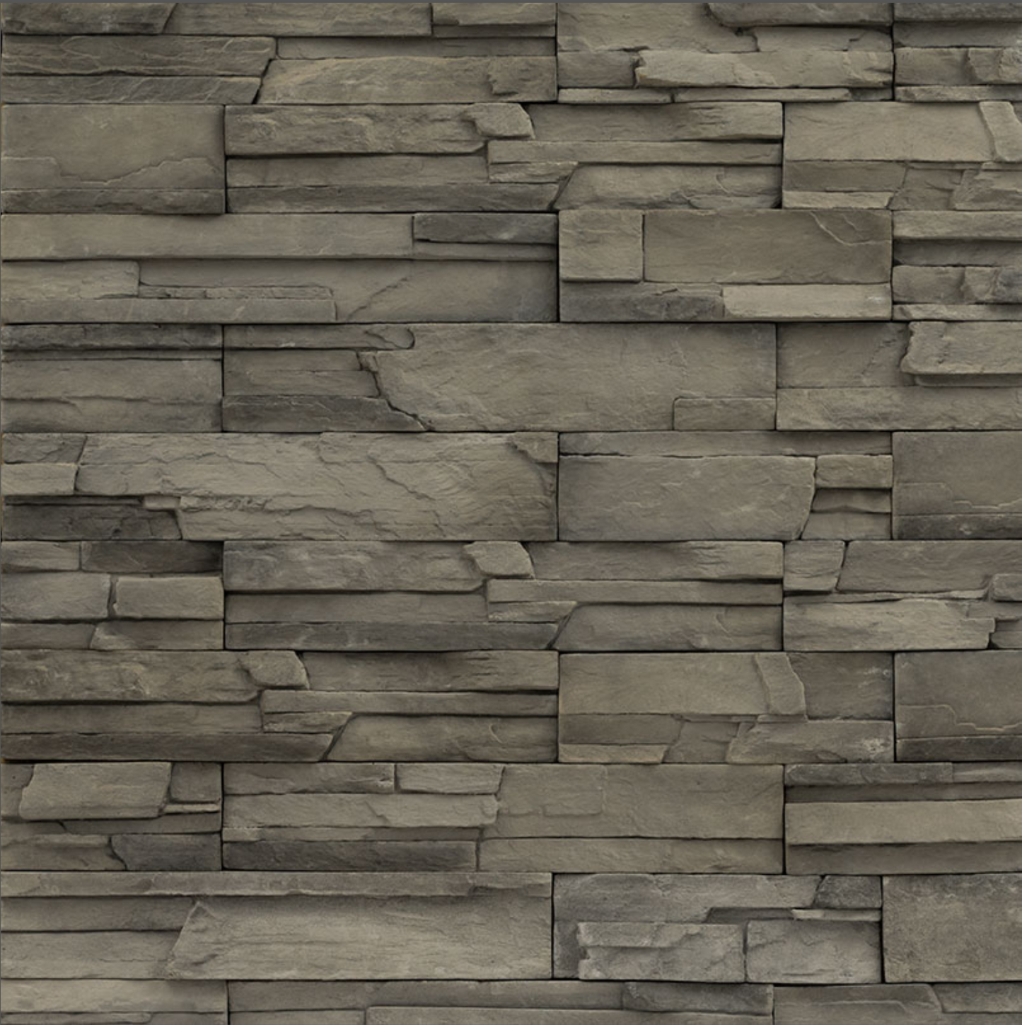 La pierre empilée Terrado Collection Copen Ash (panneaux plats)