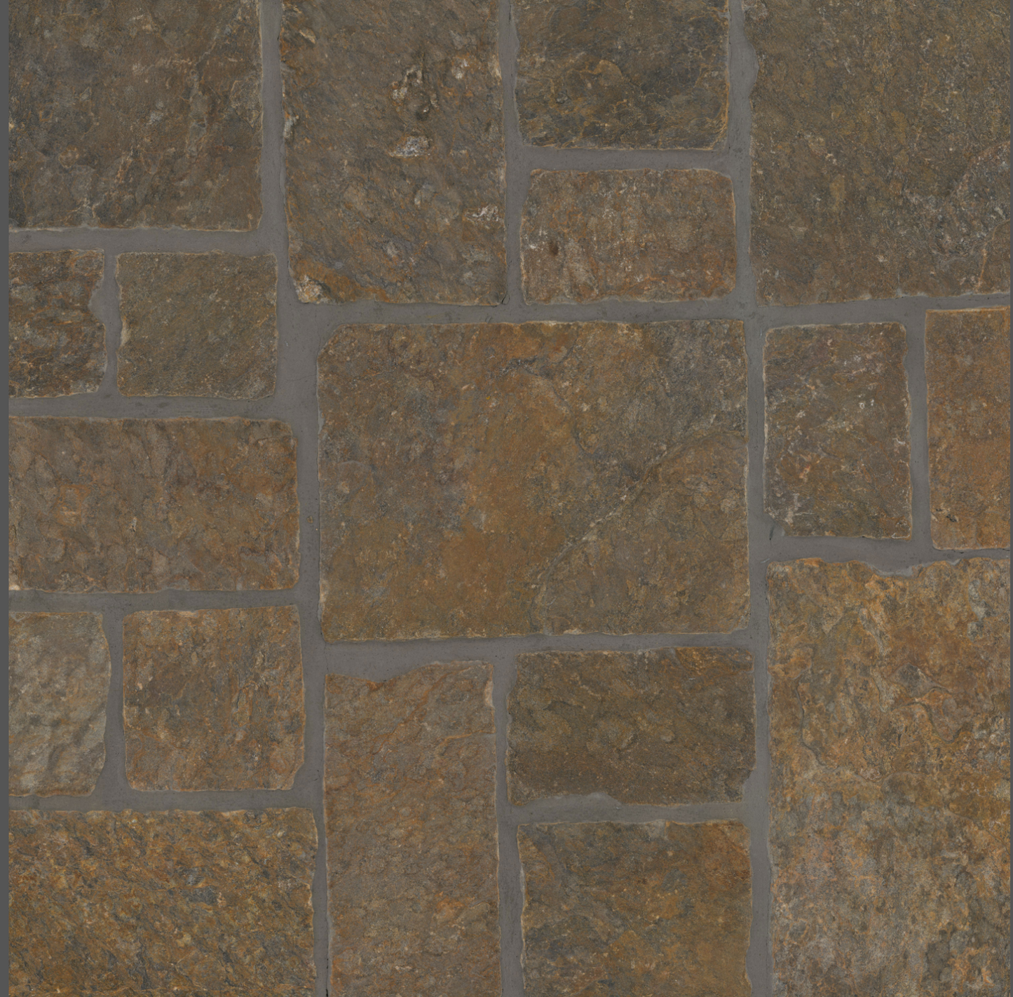 Collection de placages de pierre Rockmount Bedford Brown Sq & Rec (carrées et rectangulaires)