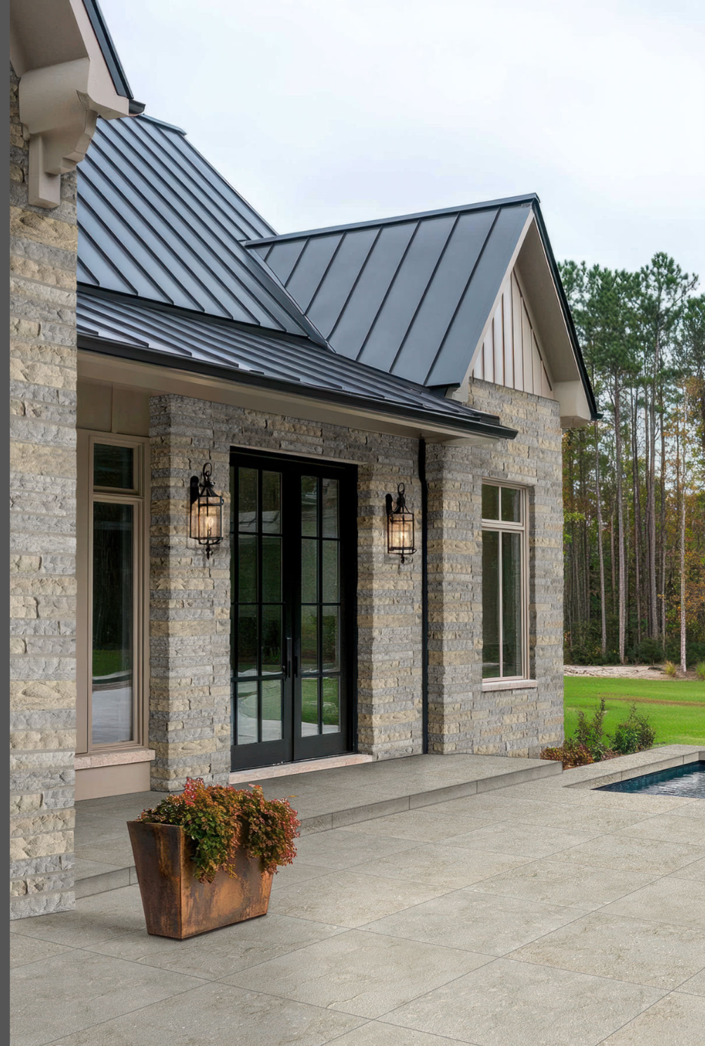 Rockmount Stone Veneers Collection Durham Fall Ledgestone (modules plats)