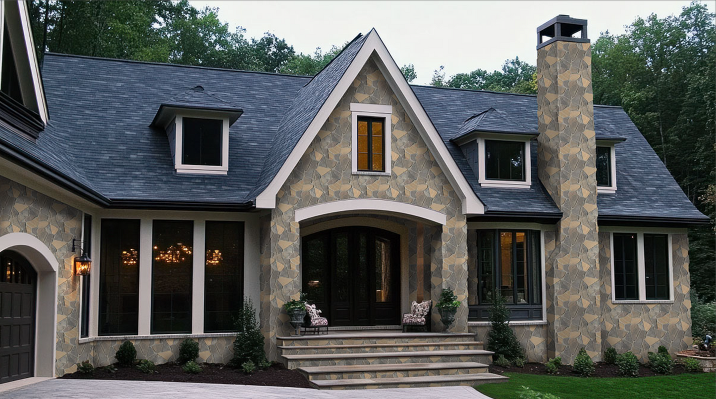 Rockmount Stone Veneers Collection Durham Fall Fieldstone (modules plats)