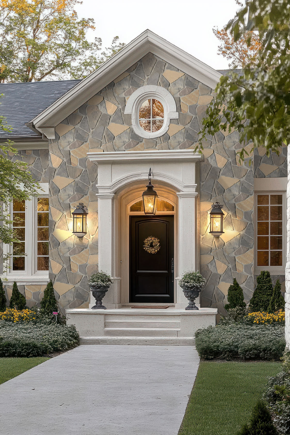 Rockmount Stone Veneers Collection Durham Fall Fieldstone (modules plats)