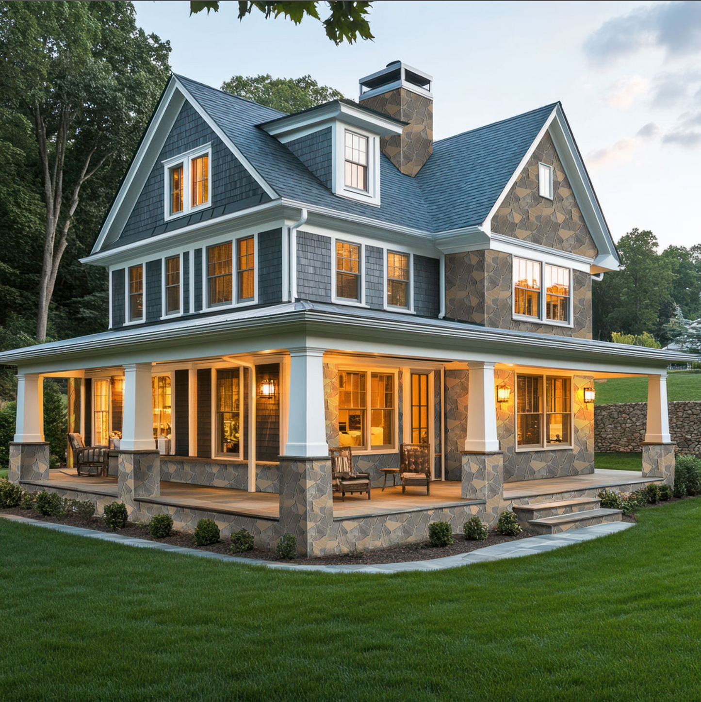 Rockmount Stone Veneers Collection Durham Fall Fieldstone (modules plats)
