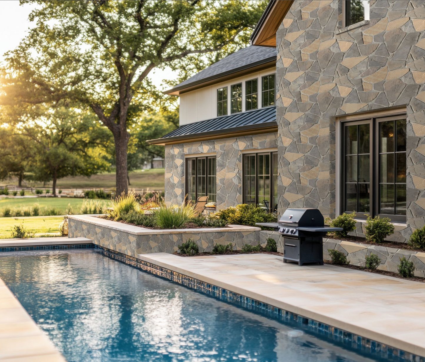 Rockmount Stone Veneers Collection Durham Fall Fieldstone (modules plats)