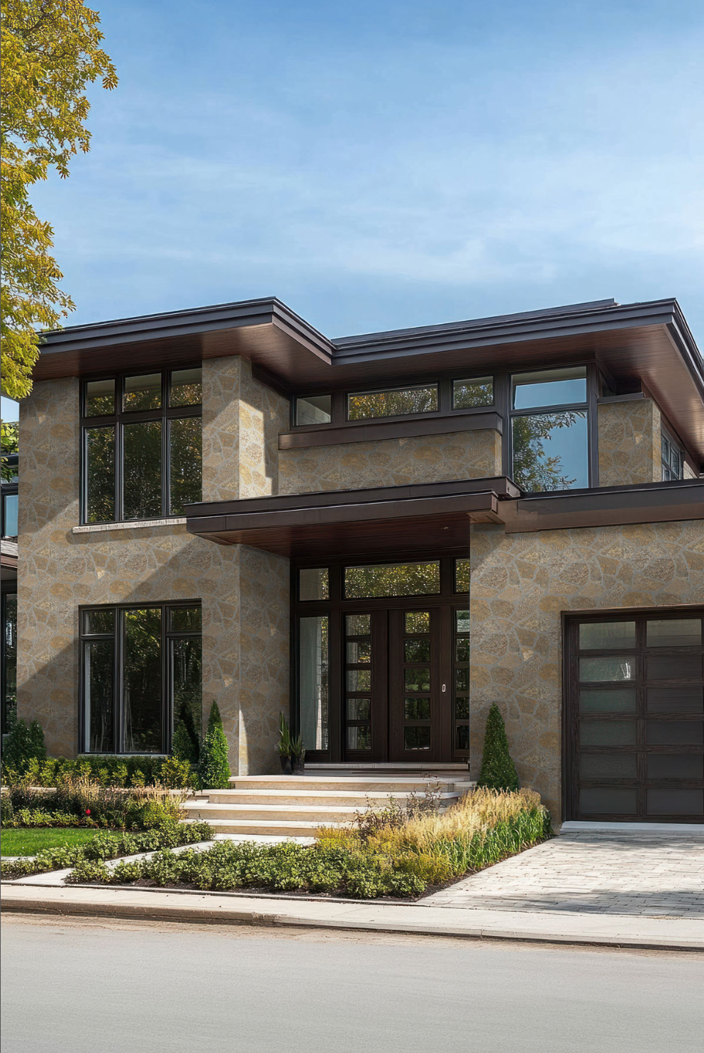 Rockmount Stone Veneers Collection Bedford Brown fieldstone Flats