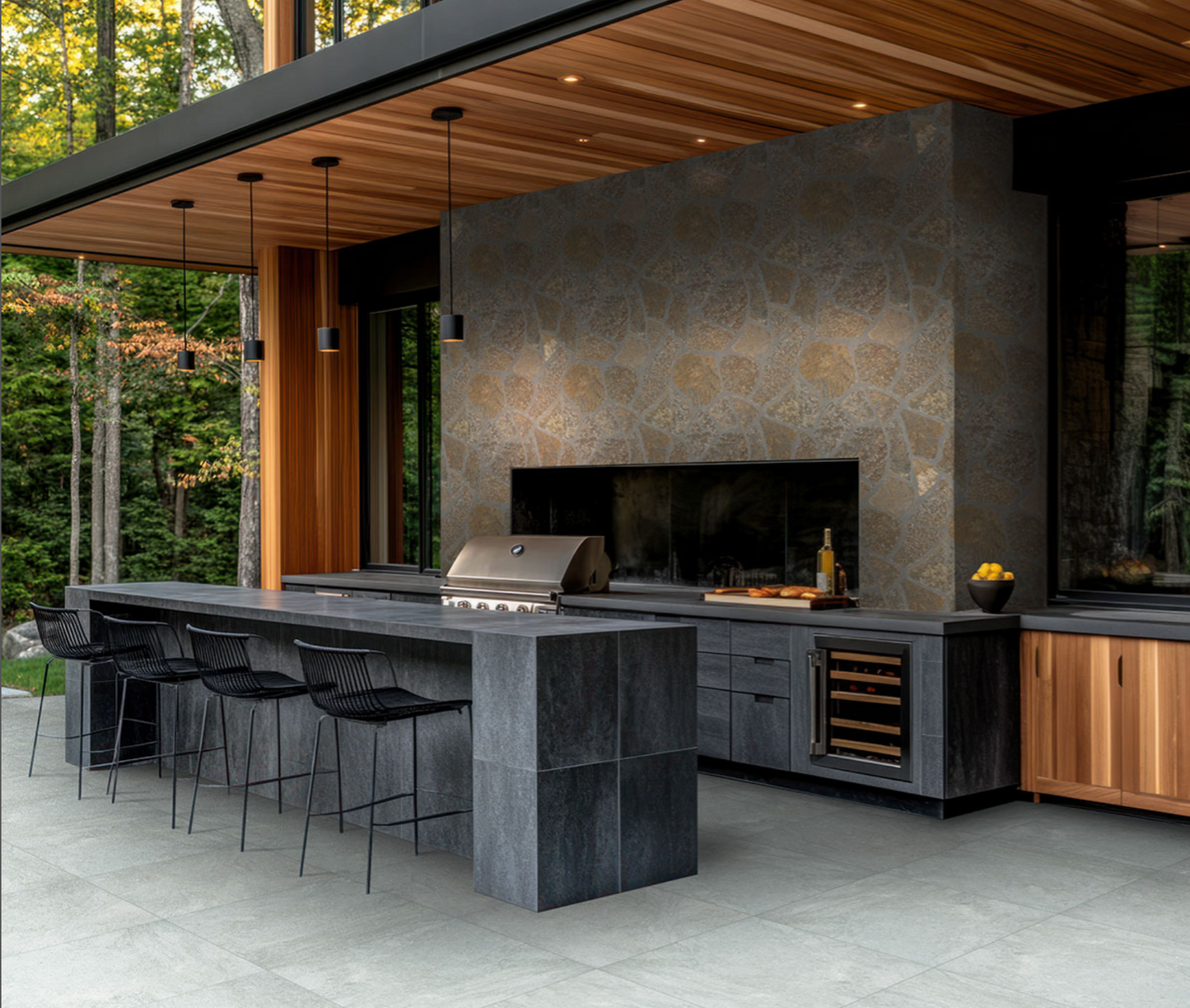 Rockmount Stone Veneers Collection Bedford Brown fieldstone Flats