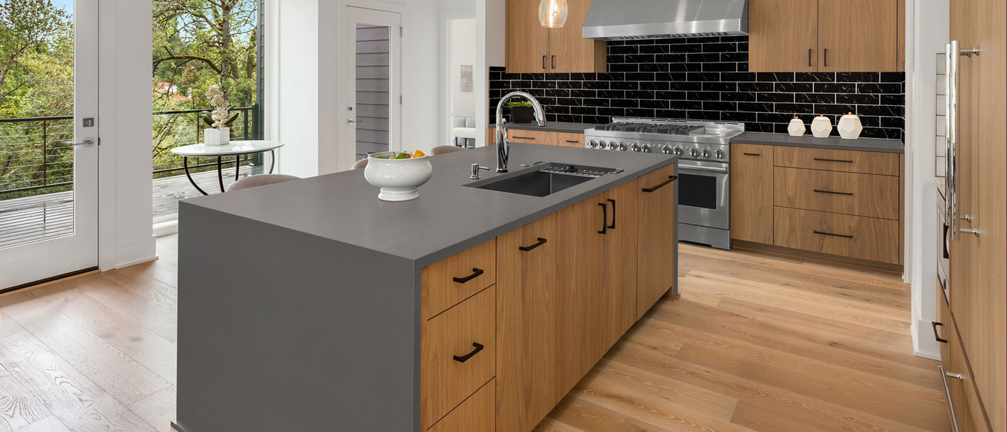 comptoir en quartz 2 cm - 3 cm Macabo Gray MSI