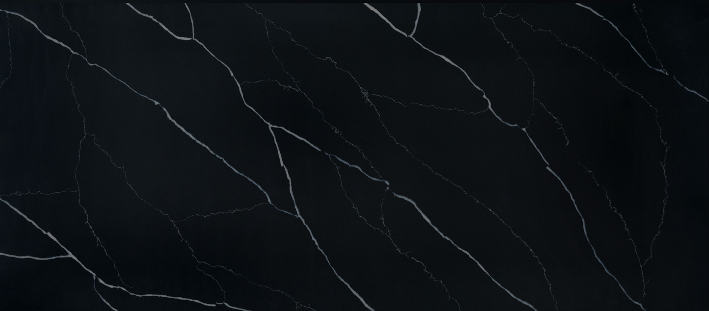 Countertop Quartz 2cm - 3cm Marquina Midnight MSI