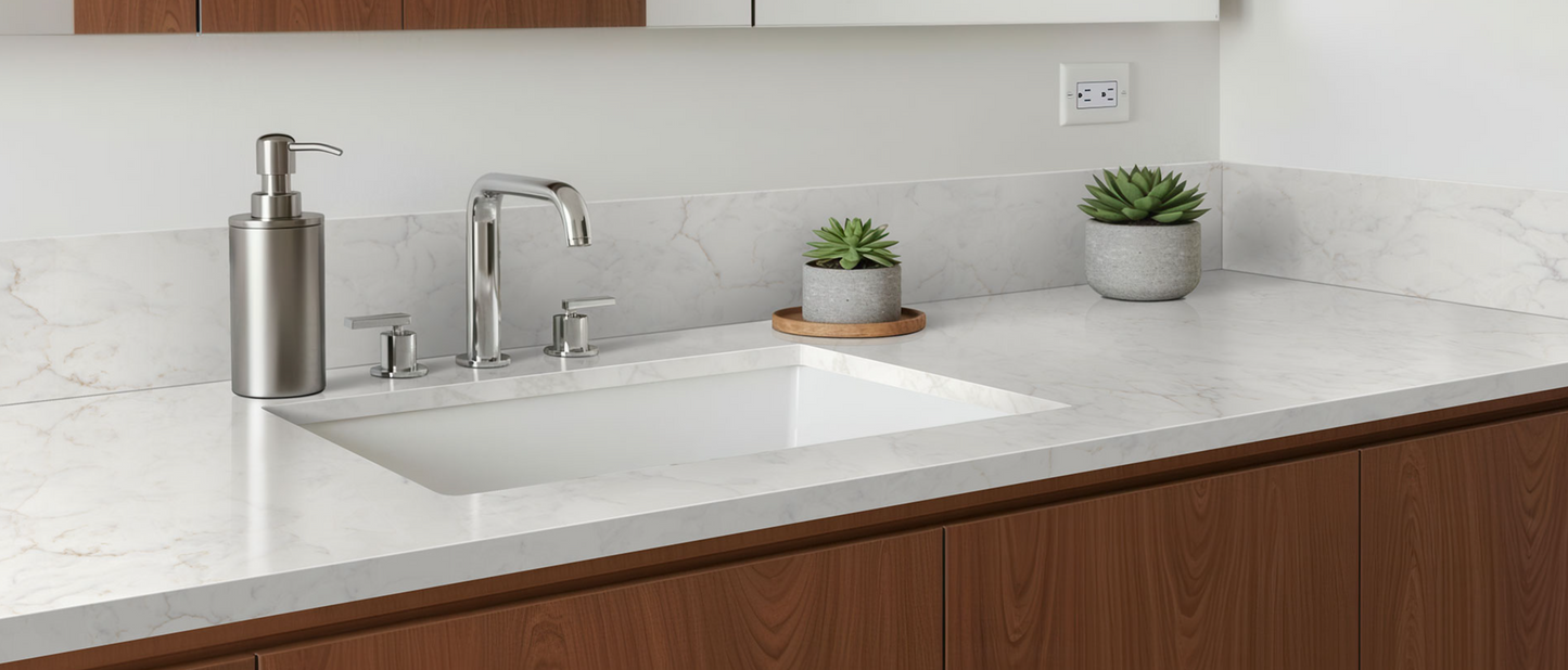 Countertop Quartz 2cm - 3cm Calacatta Fioressa MSI