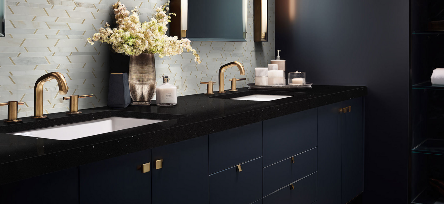 Countertop Quartz 2cm - 3cm Sparkling Black MSI