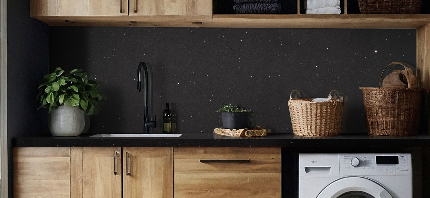 Countertop Quartz 2cm - 3cm Sparkling Black MSI