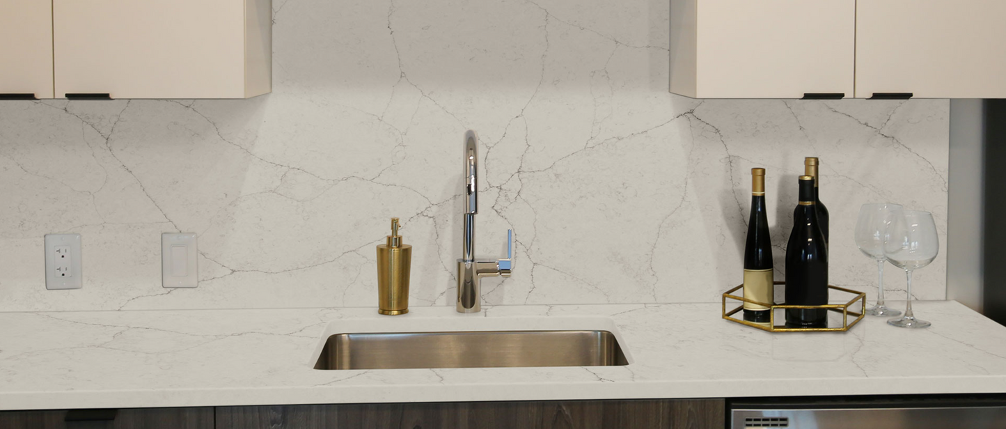 Countertop Quartz 2cm - 3cm Calacatta Valentin MSI