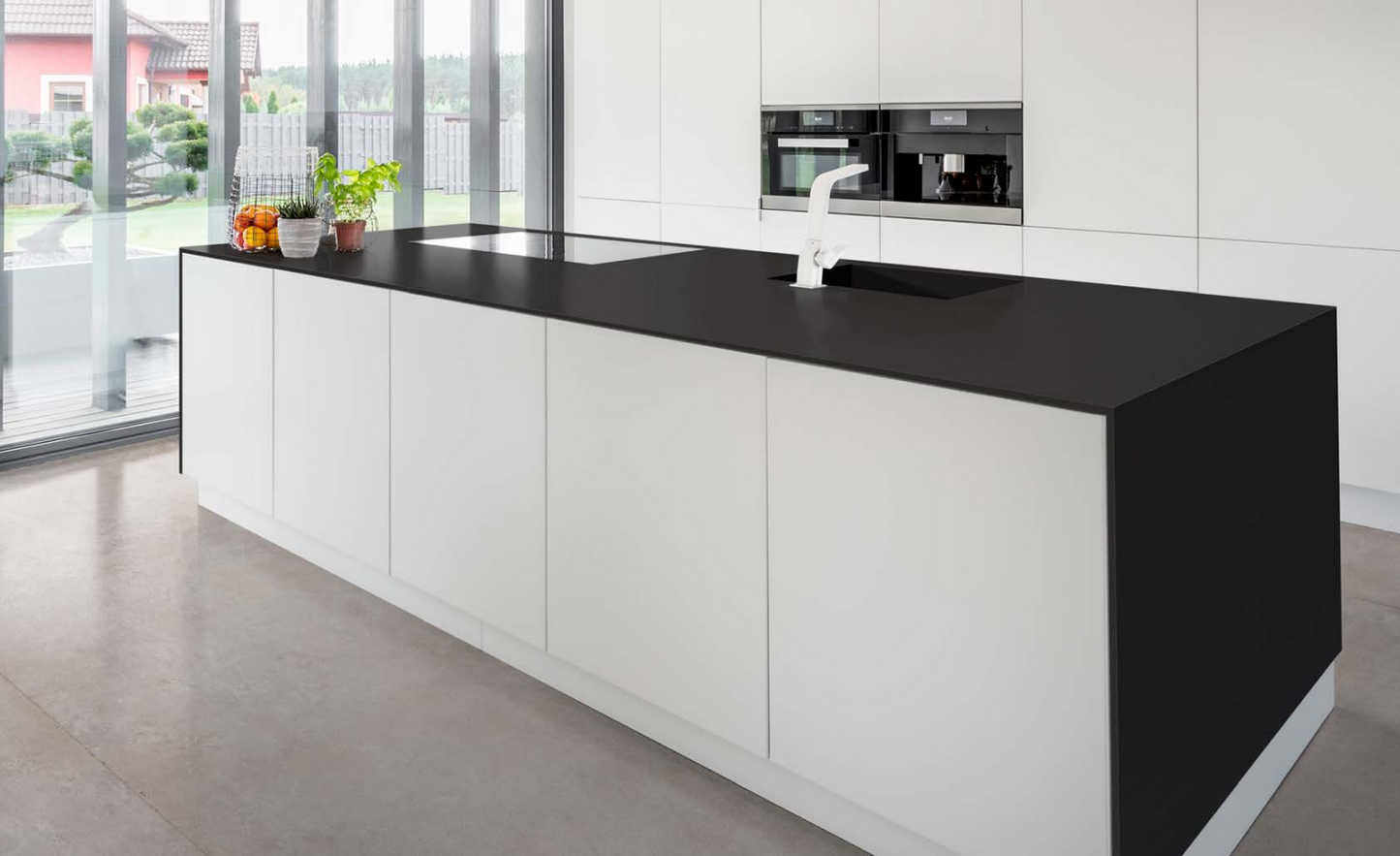 Dalle en porcelaine Techlam - Basic Black 12mm