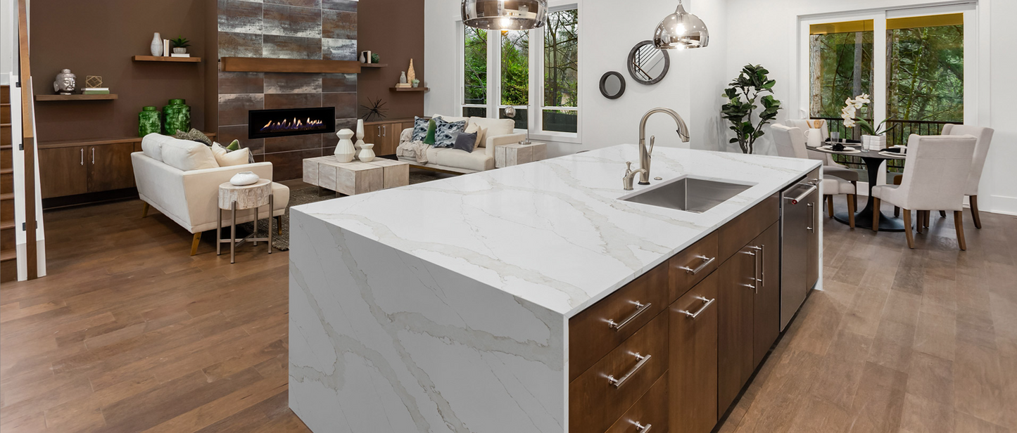Countertop Quartz 2cm - 3m Calacatta Goa MSI